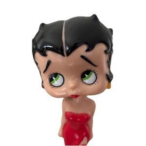 Vintage 1999 Funko Wacky Wobbler Betty Boop Bobblehead Red Dress Black Shoes 7"